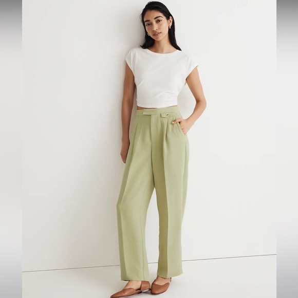 Madewell The Rosedale High-Rise Straight Pant in Crepe - Picture 2 of 5
